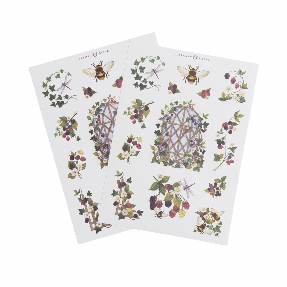Archer and Olive Berries & Vines Sticker Set