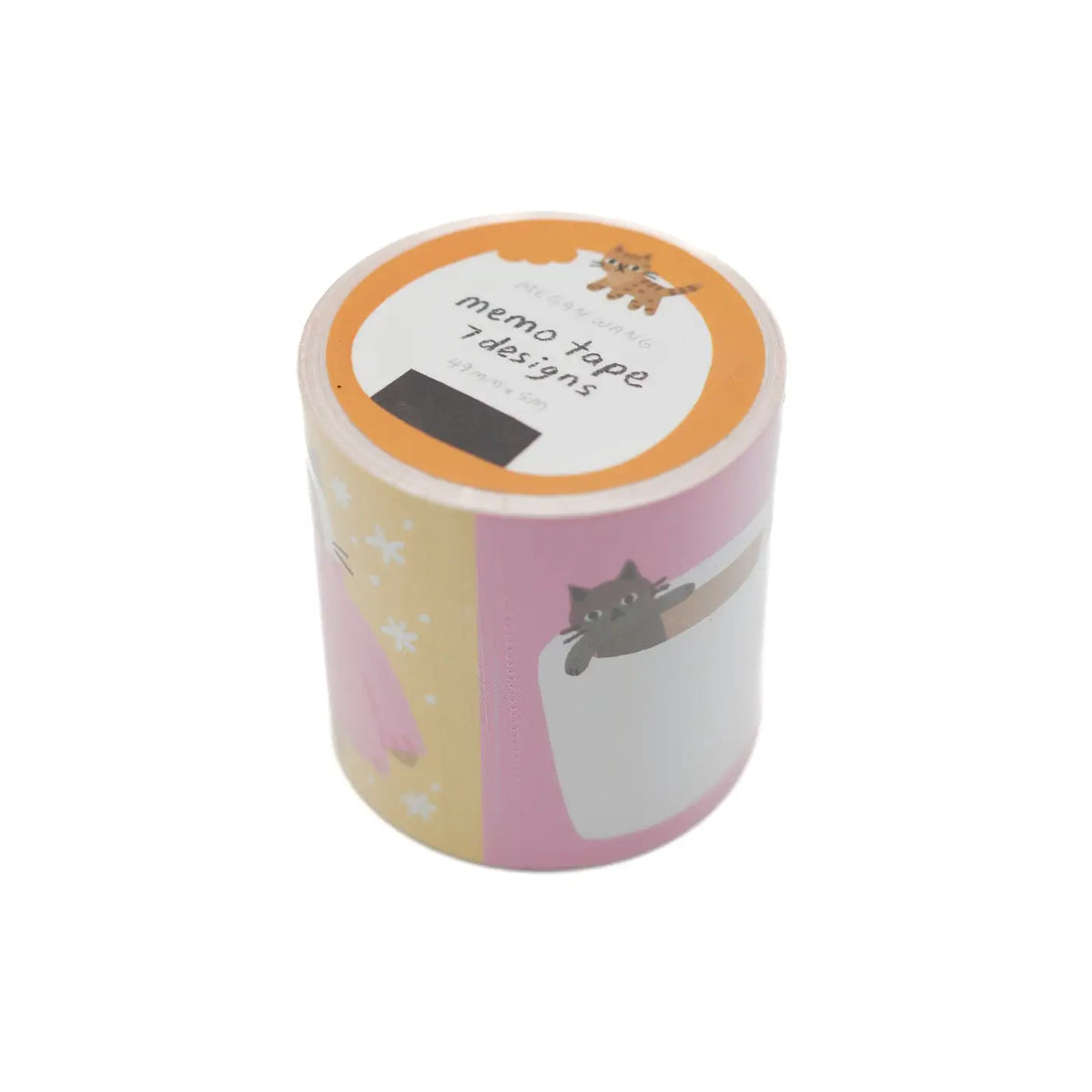 Megan Wang - Memo Tape
Decorate your journal or planner with this adorable memo roll! Featuring 8 different cat themed designs, this roll has the perfect charm for any occasion.
✦ 49mm x 5m roll of adhesive memos!