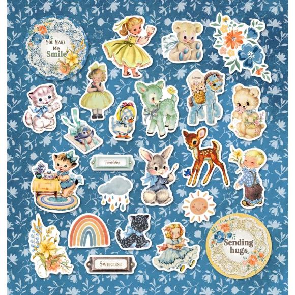 Perfect for card making, scrapbooking, junk journals and bookmaking, and any other paper crafting! Ephemera Pieces.
24pcs of diecut papers
(each piece approx. 0.9 x 1.1 to 2.9 x 3.9 / 2.4cm x 2.7cm - 7.4cm x 9.8cm)