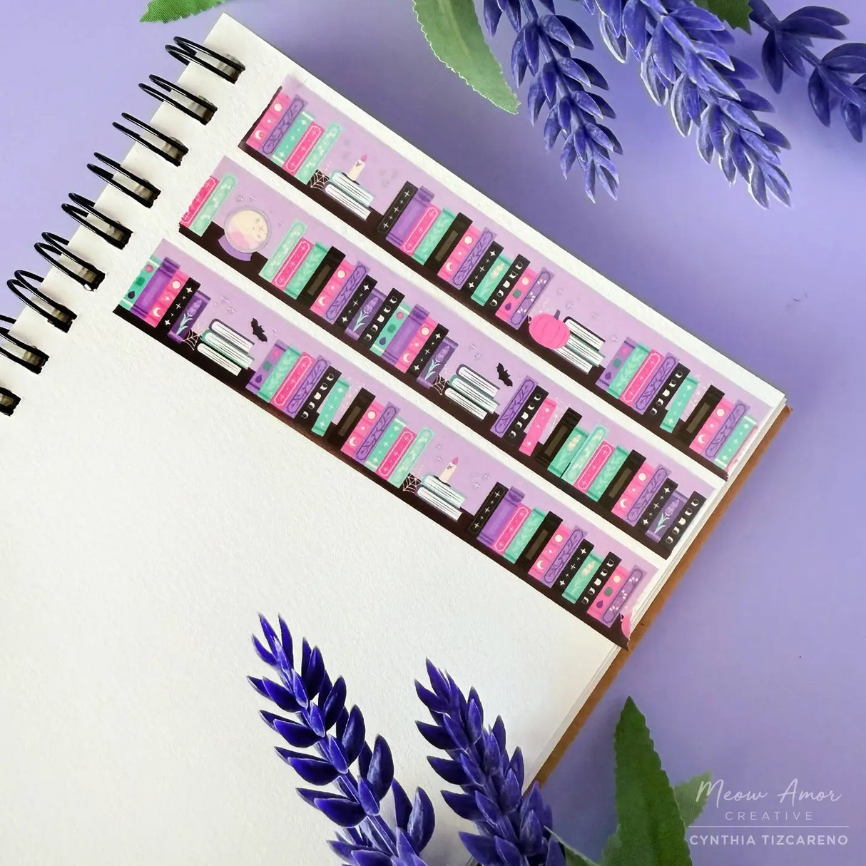 Meow Amor Witchy Book Holo Washi