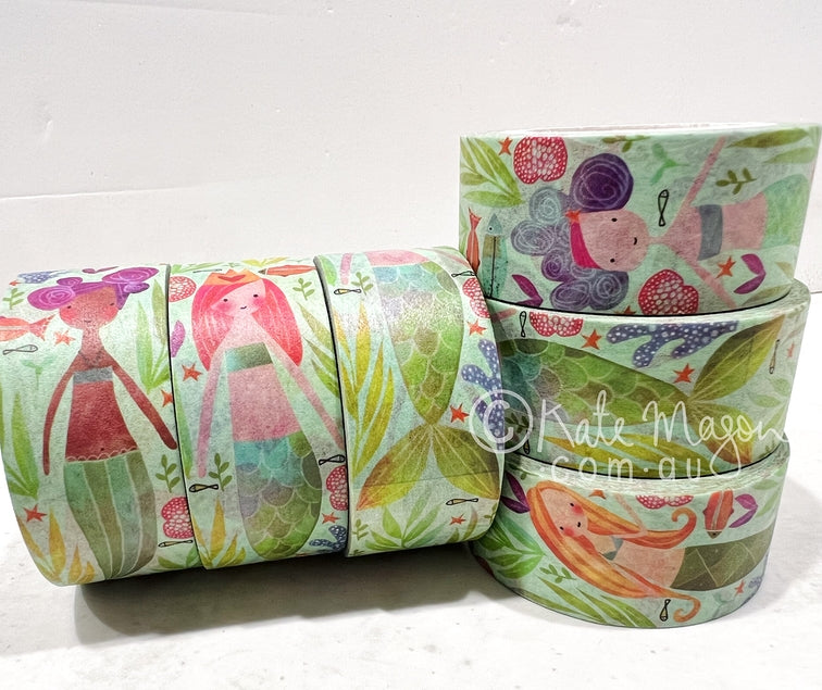Cinta washi de sirena
