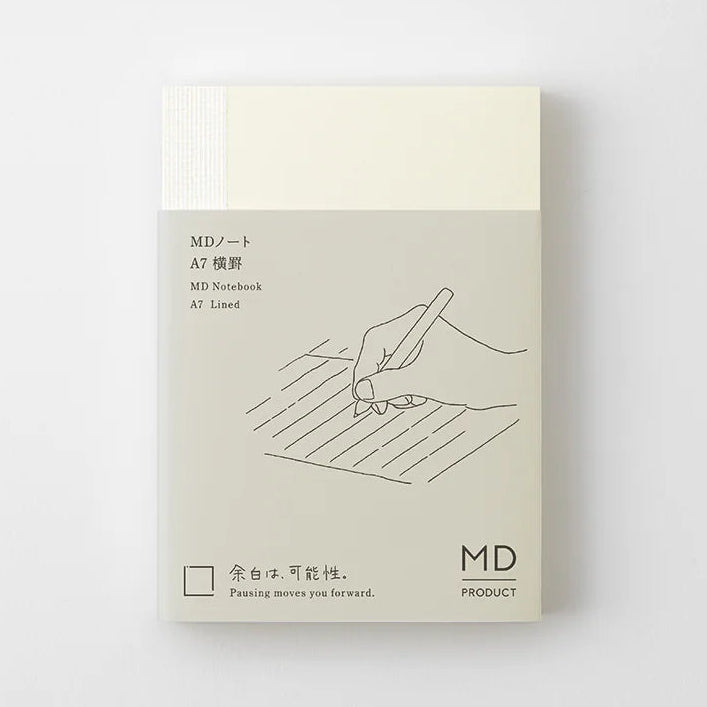 Crafted in Japan, this minimalist notebook is designed to enhance your writing experience. Inside, you'll find the high-quality Midori Diary (MD) paper, first developed in 1960 and refined ever since. Midori has rigorously tested this paper with various writing instruments to ensure quality, checking for ink feathering or bleeding, drying time, the smoothness of pen tips on the surface, and the tactile feel. The result is a paper that resists bleeding and feathering and is fountain-pen friendly, ensuring a