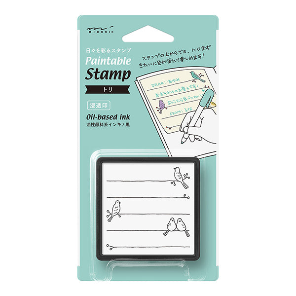 Midori Pre-inked Stamp-Bird