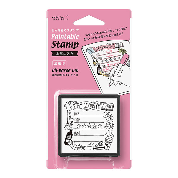 Midori Pre-inked Stamp-Favorites