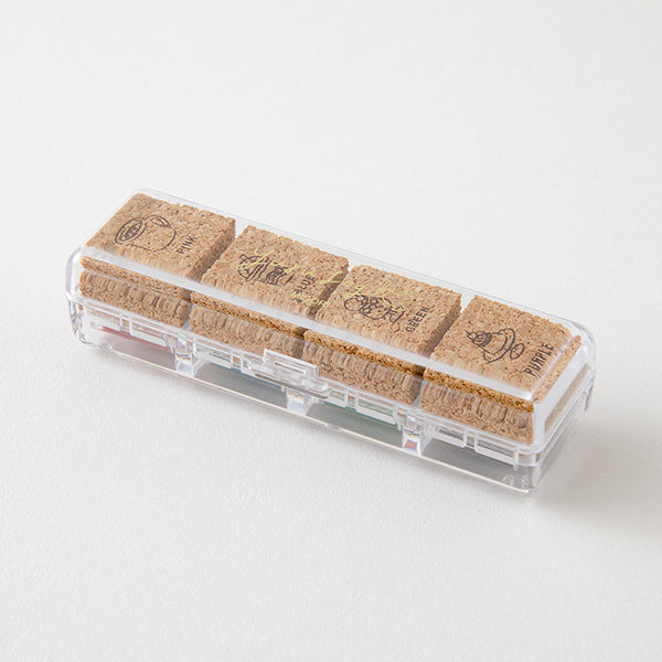 Midori Yuru Log Pre-inked Stamp - Cafe Pattern