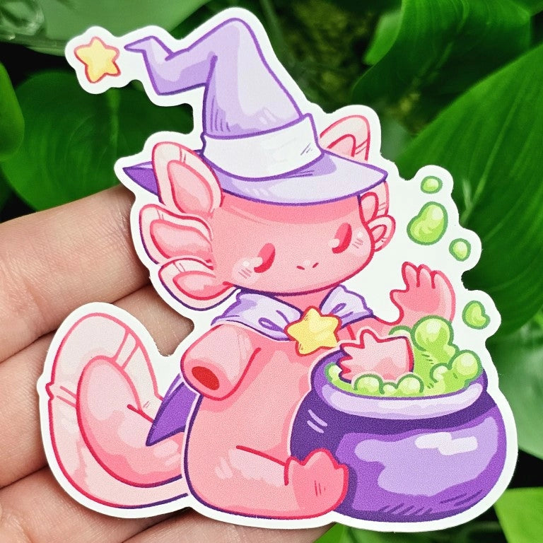 These witches are brewing up something cute!
These cute stickers are perfect for decorating your laptop, phone case, or skateboard and including in your sticker book!