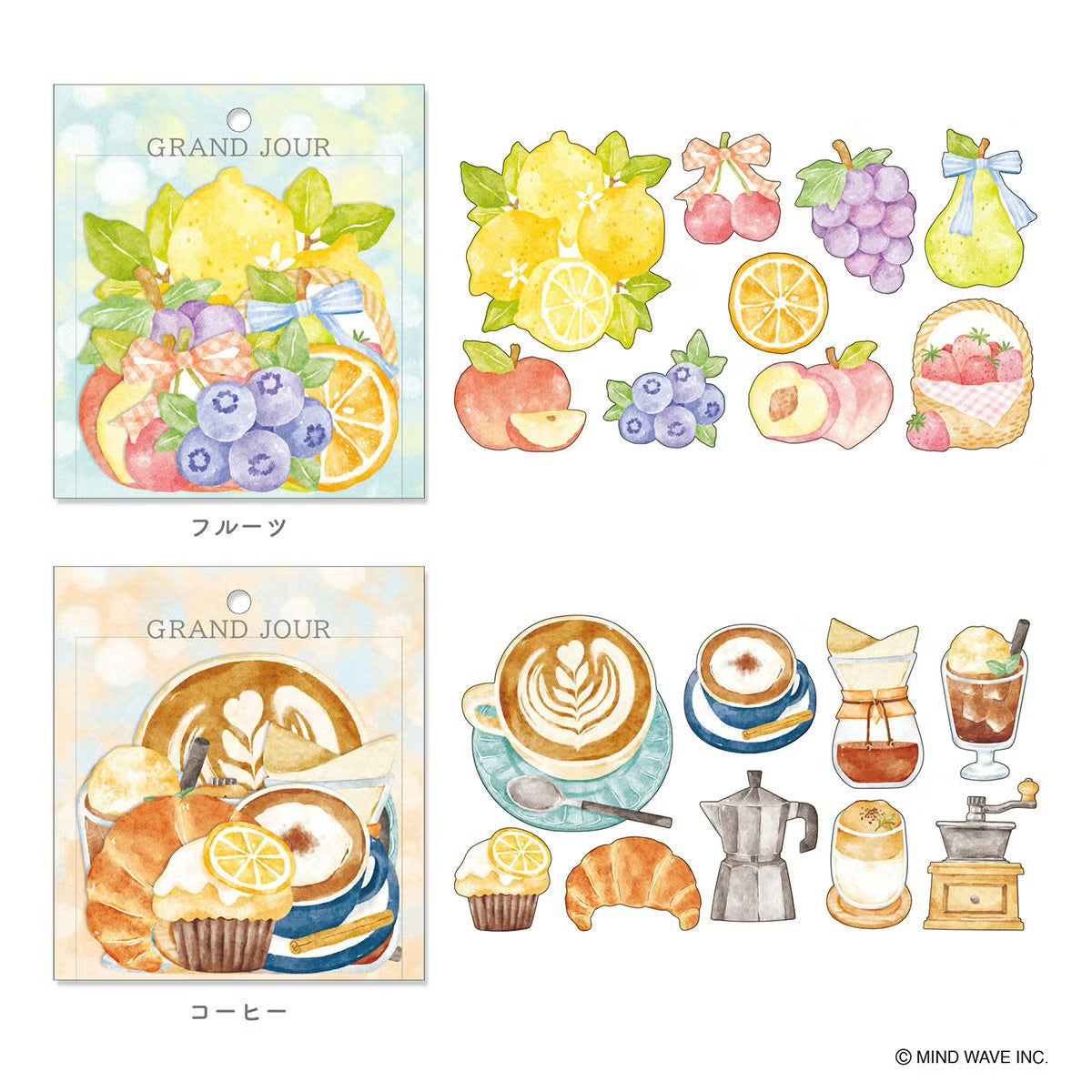✨ New large sticker flakes are here! Featuring adorable fruit themed illustrations, these stickers will brighten any page. Made from high‑quality, easy‑to‑write‑on paper, they’re ideal for journals, planners, and notes.