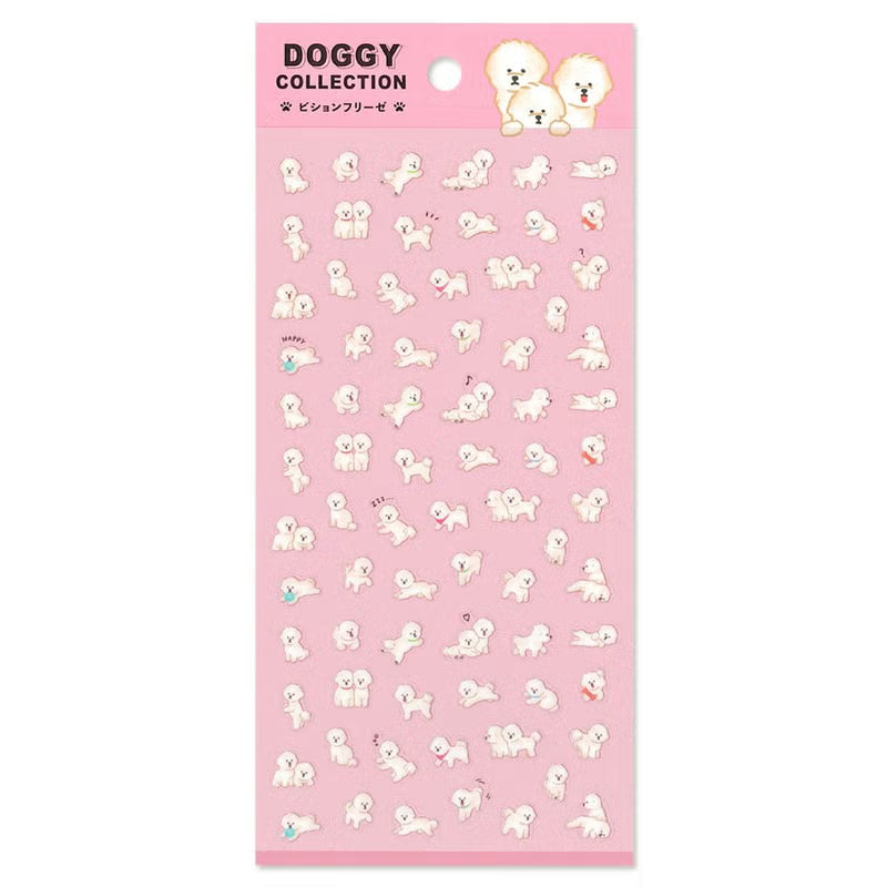 Mini stickers with a dog theme for all dog lovers are now available in a rich lineup!
Each expression and pose is exactly on point.
• This package includes 1 sheet of sticker
• Material: Transparent PET
• Package measures approx. 8" x 3.5"
• Made in Japan
