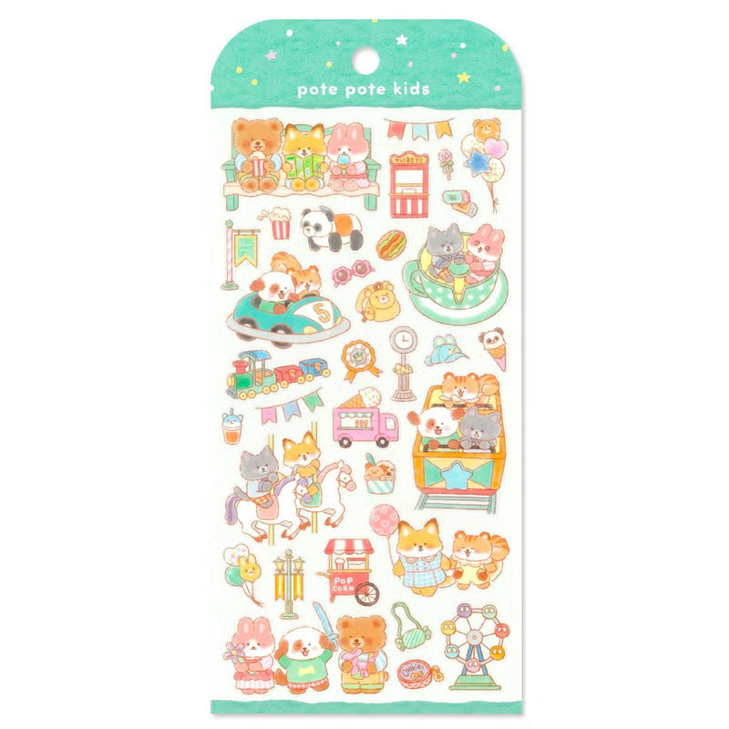 A sticker sheet that depicts the small drama of everyday life woven by a group of six good friends. The plump form and childlike humorous expression will add a healing touch just by attaching it to a notebook or card!
• This package includes 1 sheet of sticker
• Material: Transparent PET, Matte varnish
• Package measures approx. 8" x 3.5"
• Made in Japan