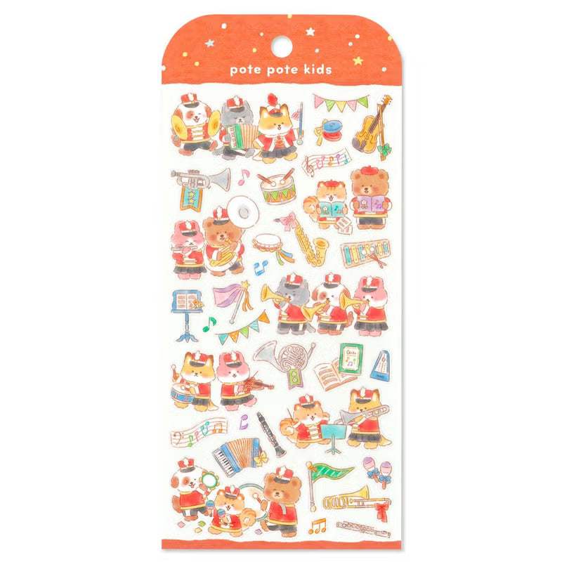 A sticker sheet that depicts the small drama of everyday life woven by a group of six good friends. The plump form and childlike humorous expression will add a healing touch just by attaching it to a notebook or card!
• This package includes 1 sheet of sticker
• Material: Transparent PET, Matte varnish
• Package measures approx. 8" x 3.5"
• Made in Japan