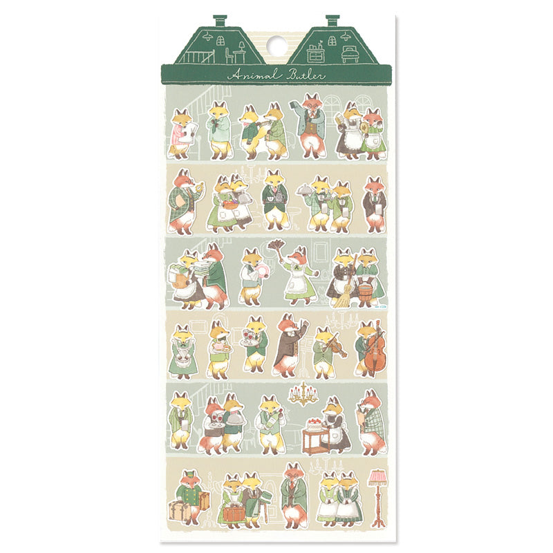 Because who doesn't want to imagine a Fox in a butler suit, serving tea and doing chores? These stickers show animals living their best butler lives, and they're ridiculously cute and perfect for journaling and crafts.
