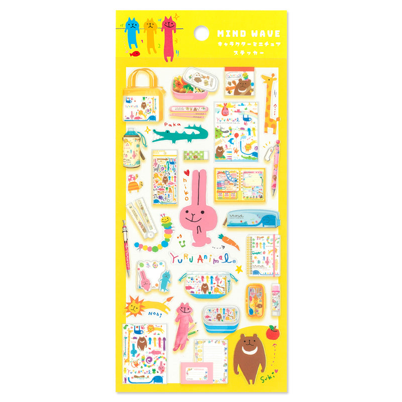 A sticker that incorporates Mindwave's character goods into miniature size is now available!
A large collection of "Heisei retro" characters who feel nostalgic and emo!
The pieces also include items that were actually on sale, so we recommend that you enjoy looking at every detail.
H175×W90mm
Transparent PET
1 Sticker sheet included
