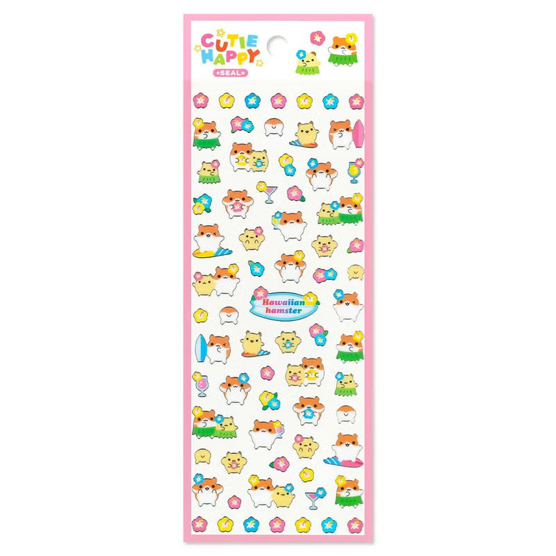 A sticker sheet that features animal stickers themed around Heisei retro is here to bring you whimsy and nostalgia! The plump form and childlike humorous expression will bring you back in time by adding a bright and colorful addition to your pages.
• This package includes 1 sheet of sticker
• Material: Transparent PET & Silver Edge
• Package measures approx. 8" x 3.5"
• Made in Japan