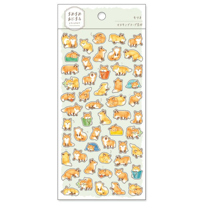 A new pattern has appeared on the Mamema Mea Nimaru sticker!
Like the first installment, it features adorable illustrations that will make you smile.
It is a small piece that is easy to attach to a small empty space in a notebook.
• This package includes 1 sheet of sticker
• Material: Masking Tape
• Package measures approx. H202 x W93 x D1mm
• Made in Japan