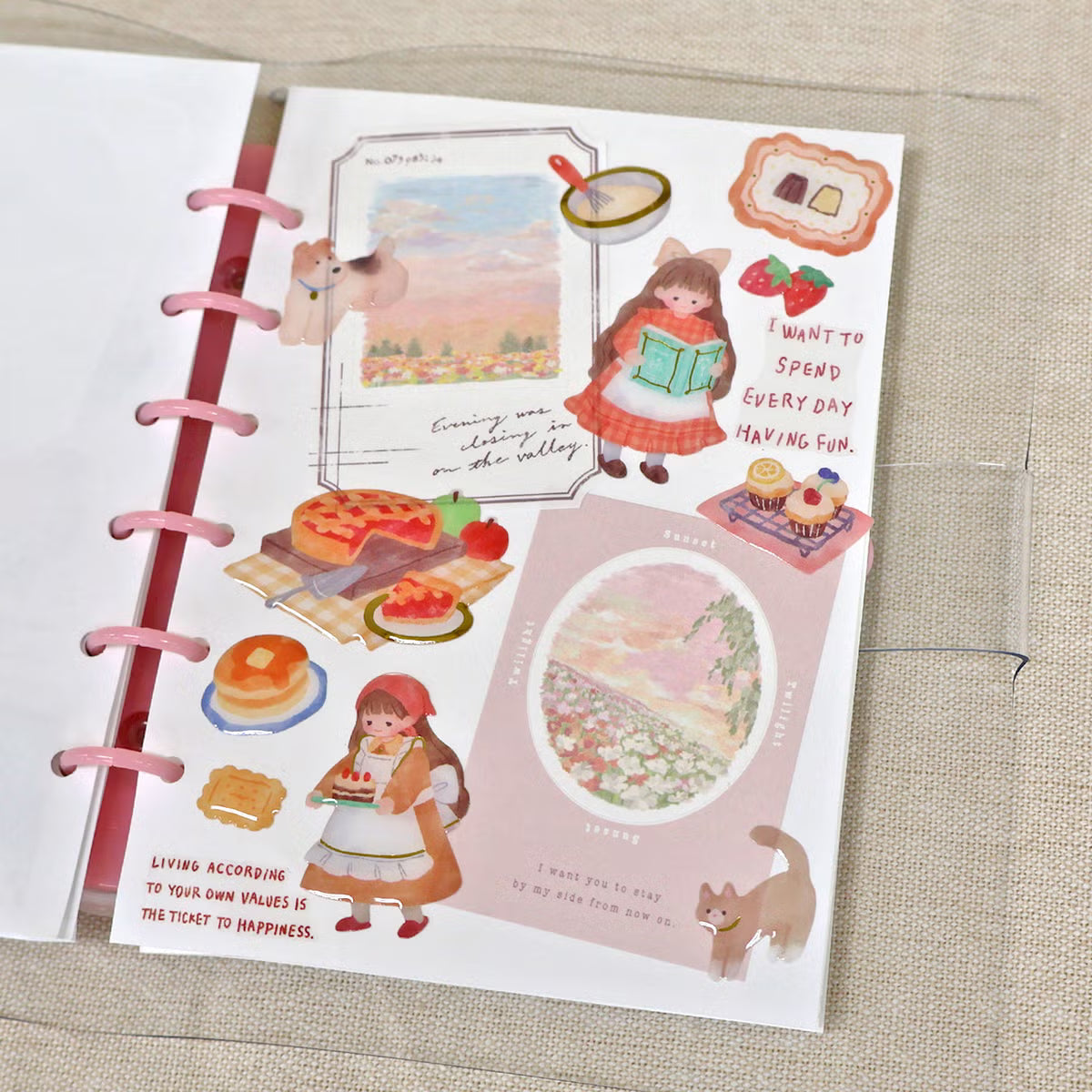 A small three-dimensional sticker is now available! This collection of Mon Atelier sticker sheets has 6 different variations to cover all your favorite things!
You can enjoy these cozy puffy stickers with gold accents anywhere. Use these stickers on your planner, cards, photo album, frames, gift wrap, stationery, scrapbook pages, calendars and more.
Includes ONE sticker sheet.