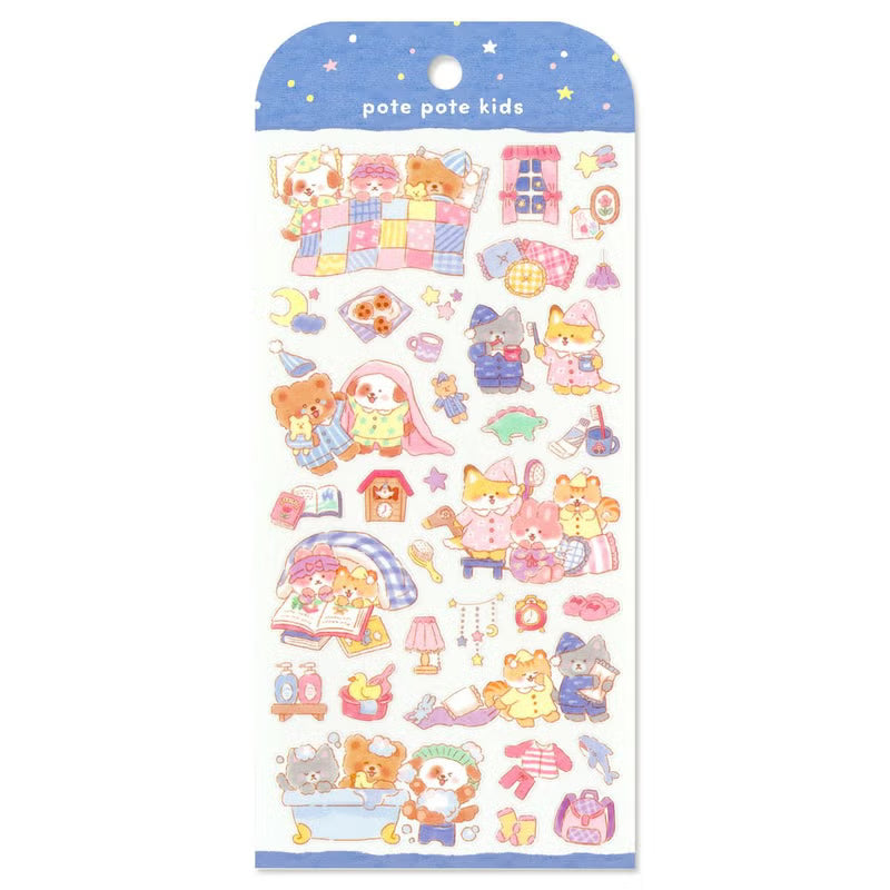 A sticker sheet that depicts the small drama of everyday life woven by a group of six good friends. The plump form and childlike humorous expression will add a healing touch just by attaching it to a notebook or card!
• This package includes 1 sheet of sticker
• Material: Transparent PET, Matte varnish
• Package measures approx. 8" x 3.5"
• Made in Japan