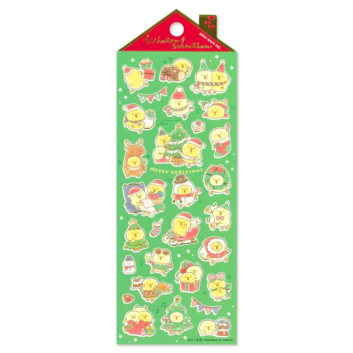 Mind Wave Winter Selection Sticker Sheet - Merikuri Piyoko Beans