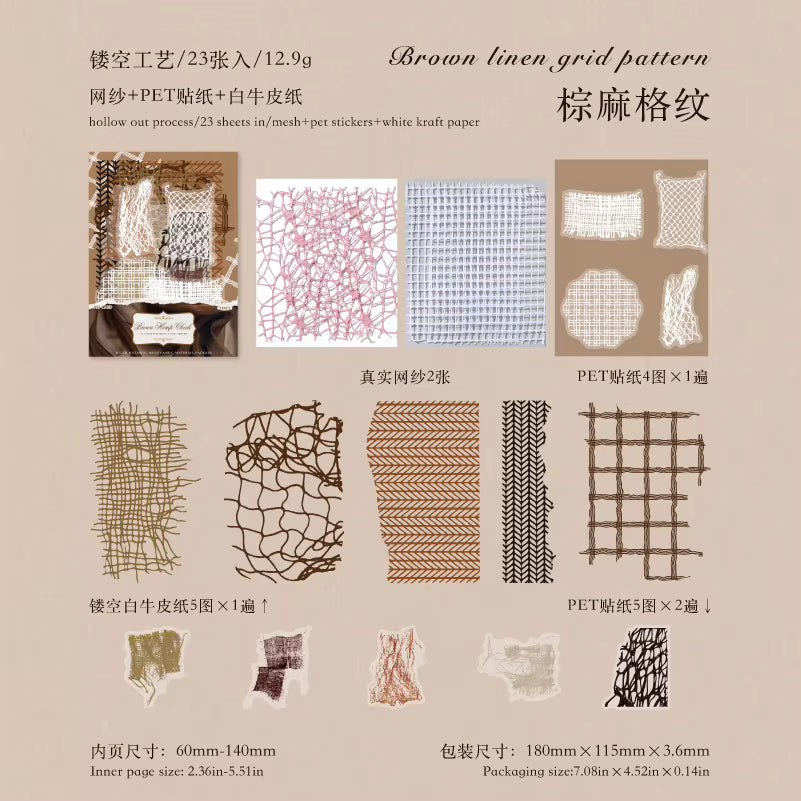 This vintage themed ephemera pack includes 23 pieces of cute paper materials in different color schemes! Each pack comes with pieces in varying styles with a unique set of designs.
These pieces make great card decoration, collage pieces, or additions to your journal spreads!
