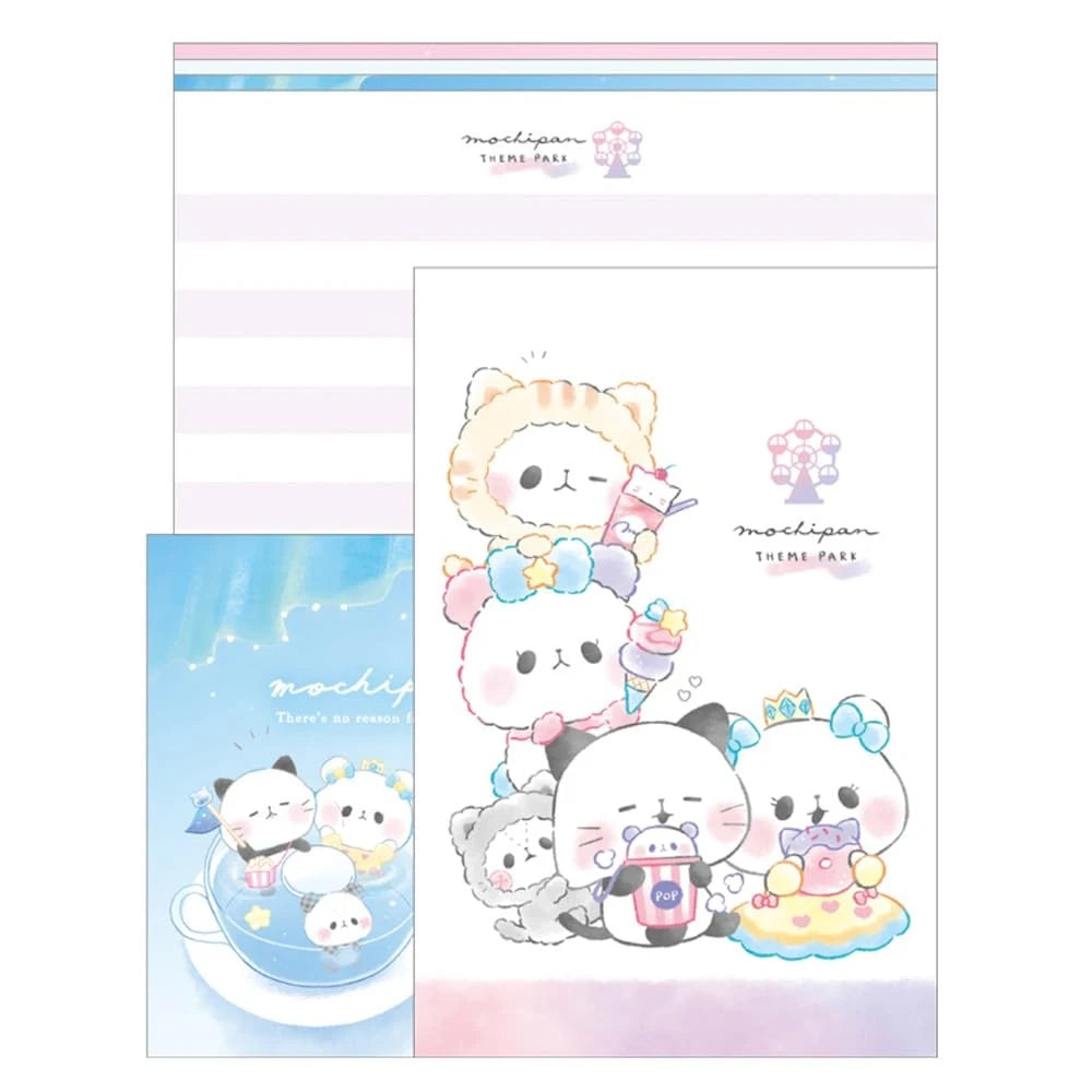 Mochimochi Panda Amusement Park Sweets Letter Set