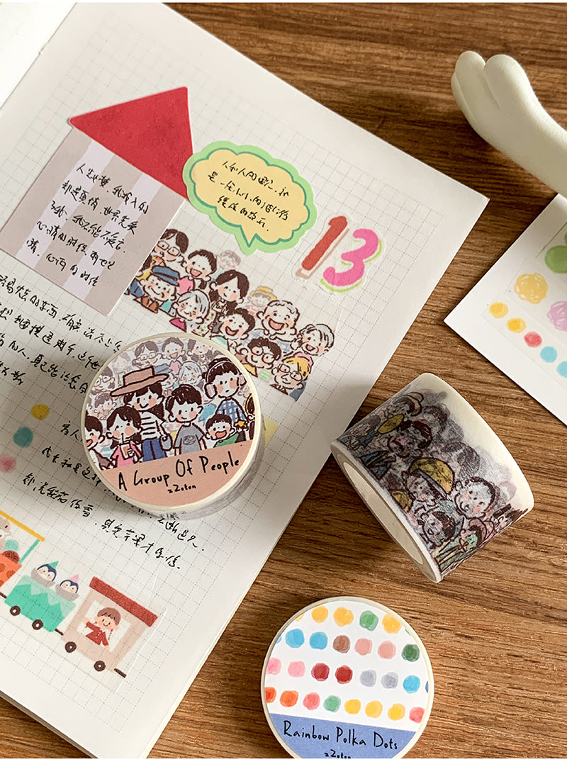 Molinta - A Group Of People Washi Tape
5m x 25mm
Material: Washi Tape
Includes 1 Roll 