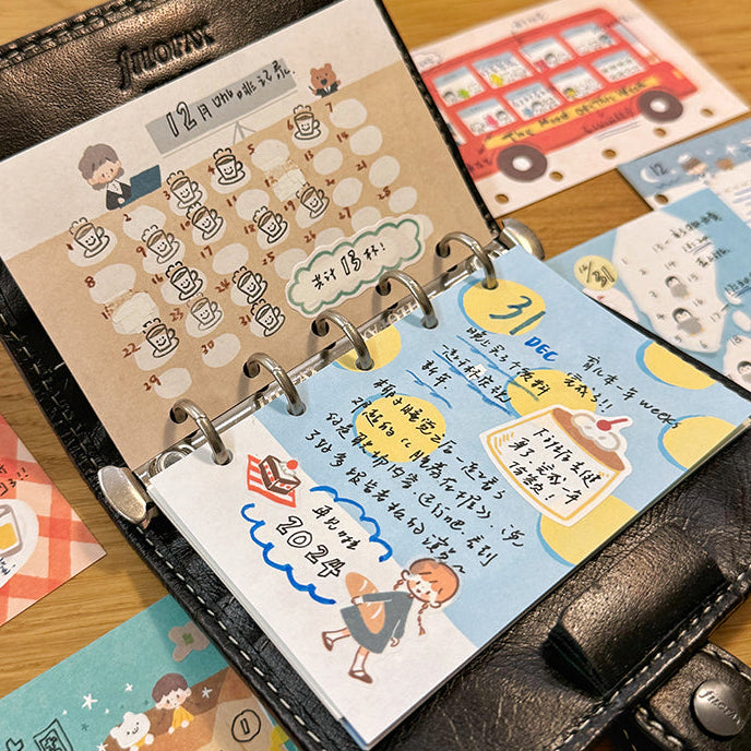 Molinta - Daily Record A7 Memo Pad
Enjoy 20 sheets of this memo pad used to record or track your everyday habits to add to your writing experience!
Specifications: 80mmx120mm
Material: 120g white kraft paper
Number of pages: 20