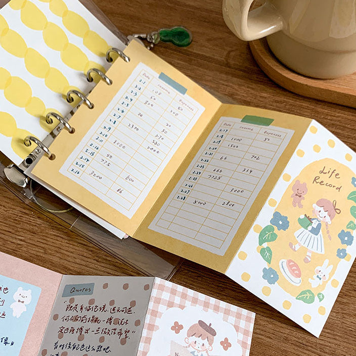 Molinta - Financial Plan M5 Tri-Fold Pages
Track all your expenses and savings with these tri-fold inserts to reach your financial goals!
Specifications: 183mmx105mm
Material: 120g white craft
Number of pages: 10