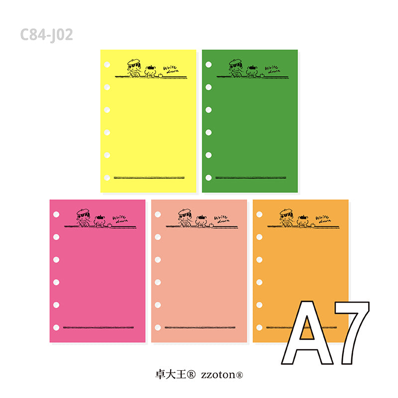 Molinta - Fluorescent Colored Paper A7 Memo Sheets
Enjoy 20 sheets of these 5 different papers with vibrant colors that can be added to bring more liven up your journal!
Specifications: 80mmx120mm
Material: Fluorescent colored paper
Number of pages: 20