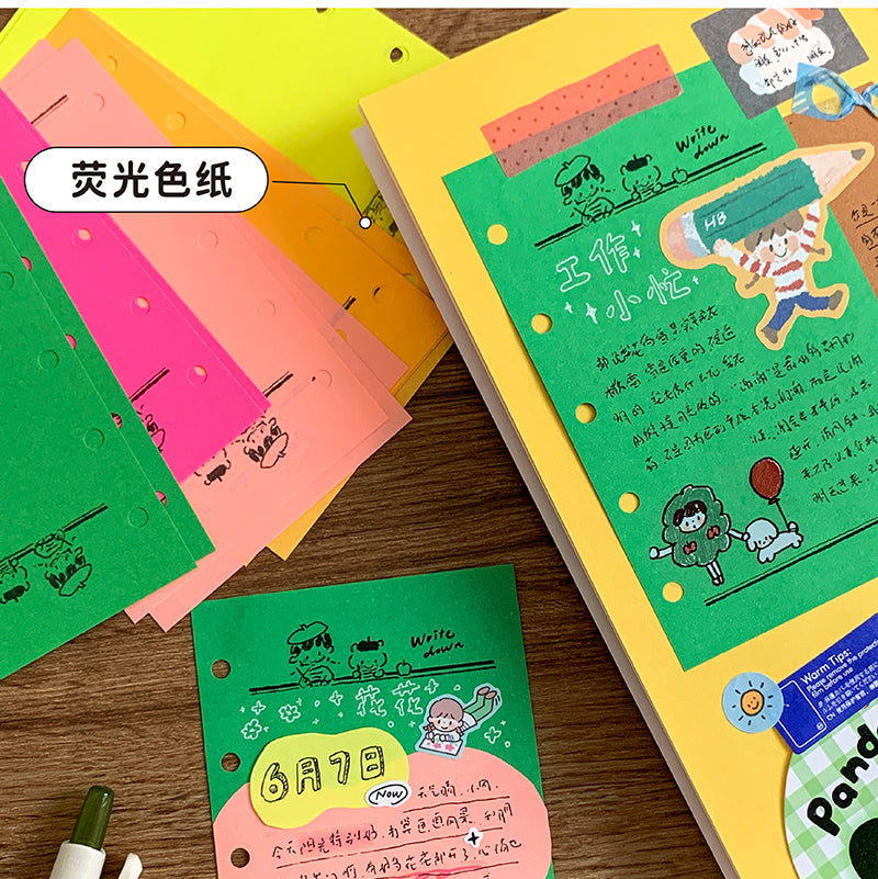 Molinta - Fluorescent Colored Paper A7 Memo Sheets
Enjoy 20 sheets of these 5 different papers with vibrant colors that can be added to bring more liven up your journal!
Specifications: 80mmx120mm
Material: Fluorescent colored paper
Number of pages: 20