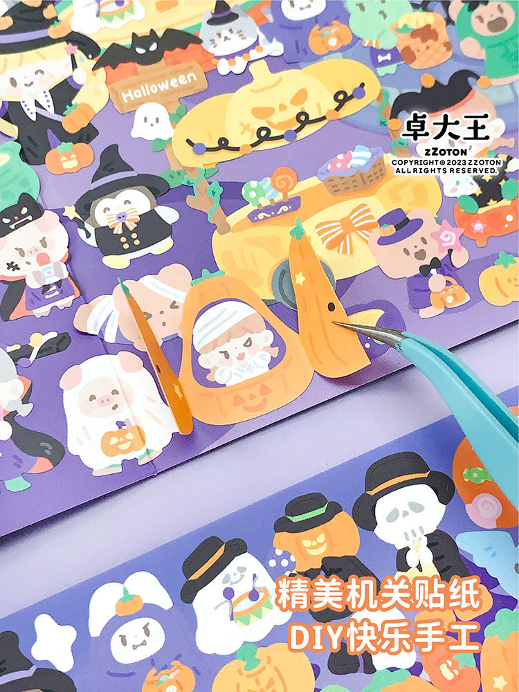 Molinta - Halloween Magic Large Scene Sticker
Decorate a lively Halloween town! With this cute activity, you'll receive a standing Halloween themed background and 5 sticker sheets to decorate with!
164mm x 185 mm
Material: Paper, PVC