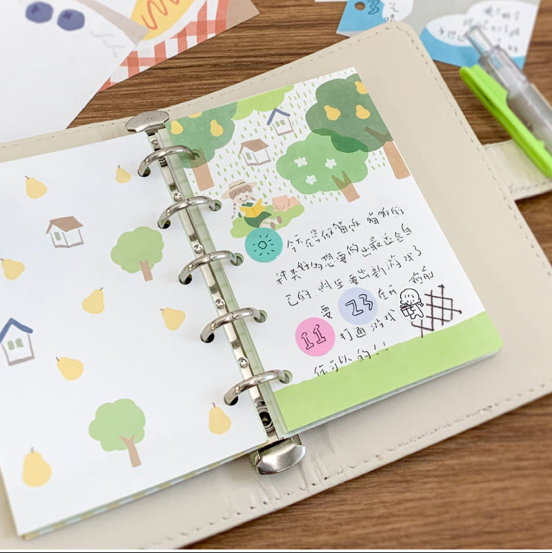 Molinta - In The Woods A7 Memo Pad
Enjoy 20 sheets of this memo pad depicting a serene day in the woods to add to your writing experience!
Specifications: 80mmx120mm
Material: 120g white kraft paper
Number of pages: 20