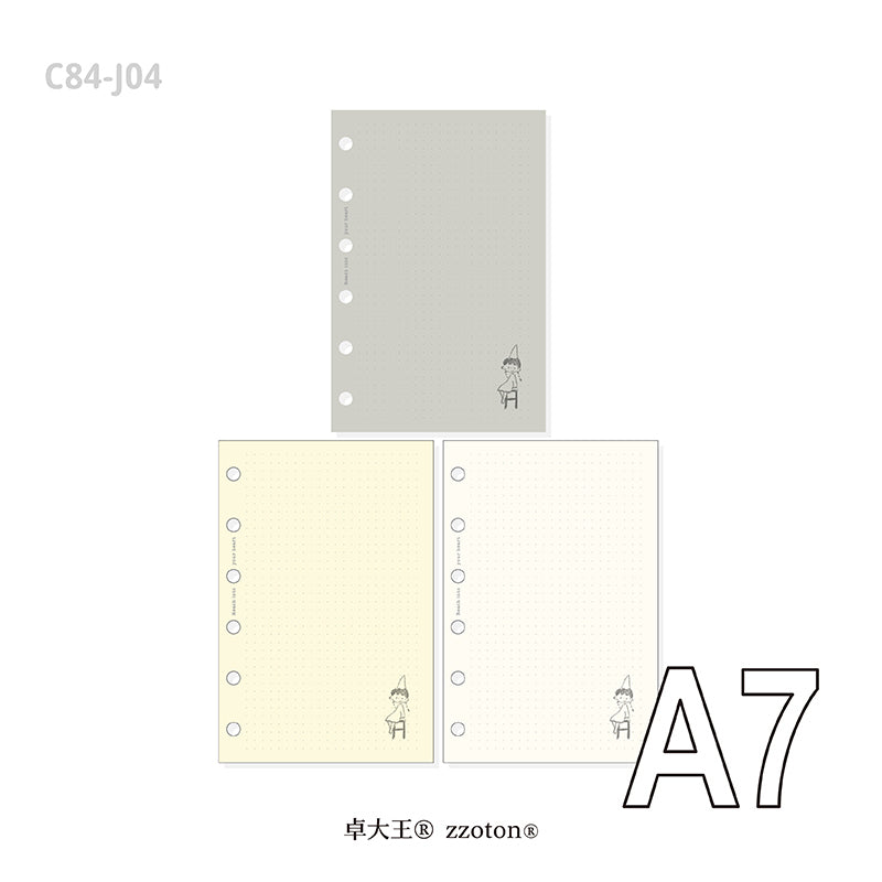 Molinta - Kapok Paper A7 Memo Sheets
Enjoy 9 sheets of these 3 different papers with neutral colors that are dotted to add to your journaling experience!
Specifications: 80mmx120mm
Material: Cloud brocade paper
Number of pages: 9