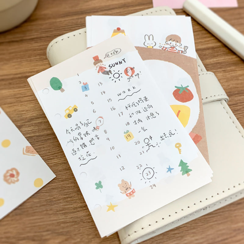 Molinta - Little Soldier Timeline A7 Memo Pad
Enjoy 20 sheets of this little soldier inspired memo pad with numbers to represent a timeline to add to your writing experience!
Specifications: 80mmx120mm
Material: 120g white kraft paper
Number of pages: 20