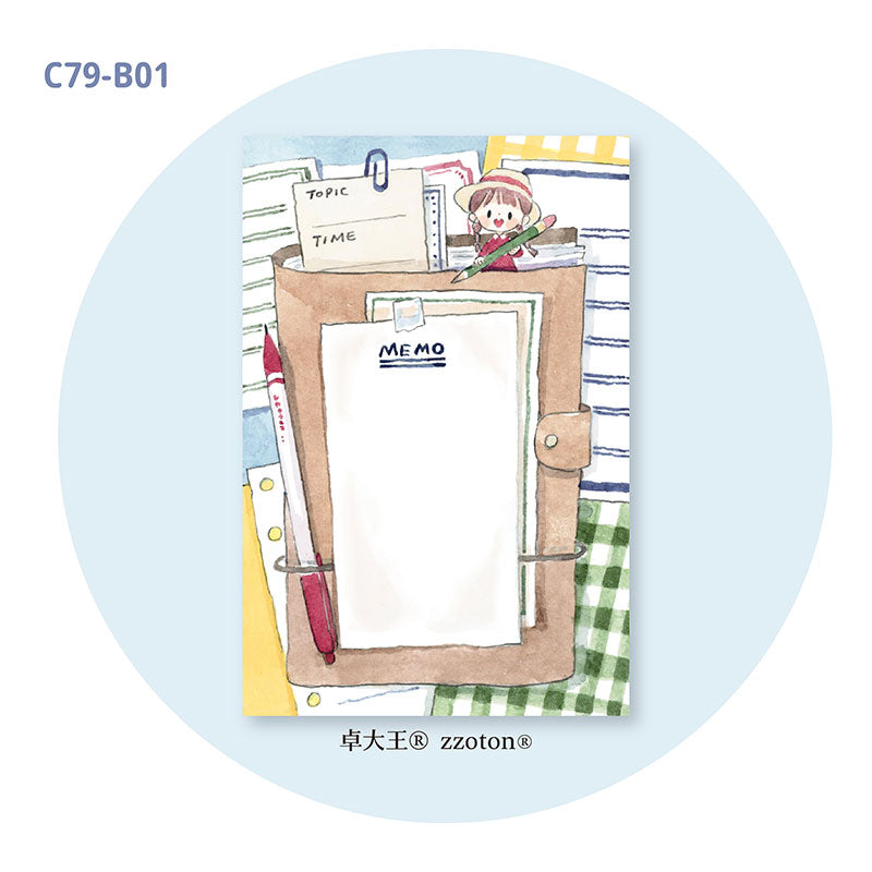 Molinta - Log List A7 Memo Pad
Enjoy 50 sheets of this stationery and journal memo pad to add to your writing experience!
Specifications: 80mmx120mm
Material: 100g white kraft paper
Number of pages: 50