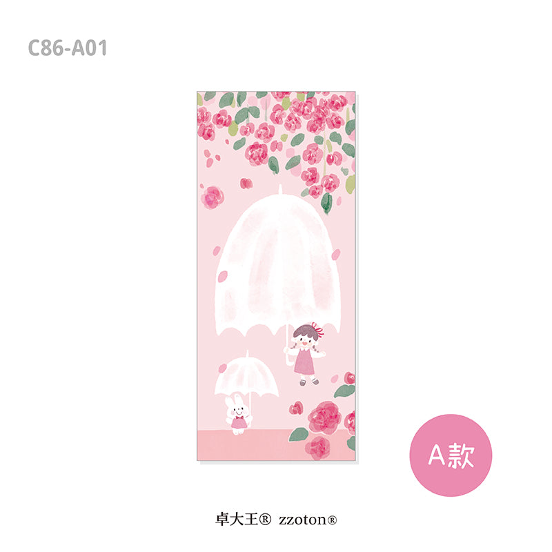 Molinta - Long Sticky Notes
Take notes or decorate your planner with this cute sticky note set! This set includes 6 different patterns!
48mm x 105mm
120g white kraft paper
48 sheets - 6 different patterns within the sticky note pad