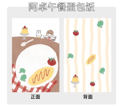 Molinta - Lunch Omelette Rice A7 Memo Pad
Enjoy 20 sheets of this omelette rice inspired memo pad to add to your writing experience!
Specifications: 80mmx120mm
Material: 120g white kraft paper
Number of pages: 20