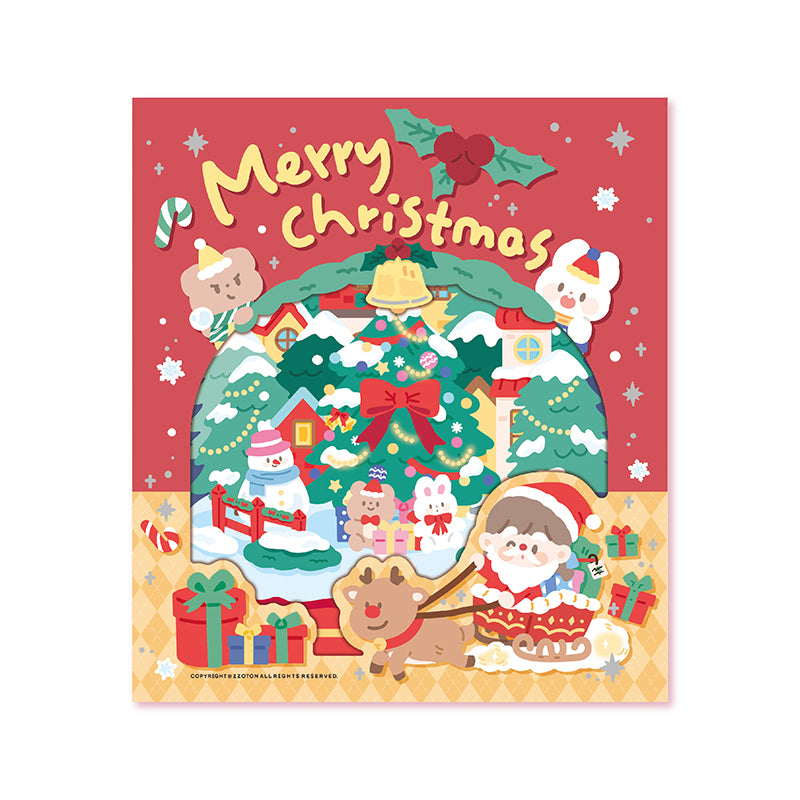 Molinta - Merry Christmas Large Scene Sticker Set
Get ready for Christmas with this fun sticker scene! With this cute activity, you'll receive a double-sided, standing Christmas themed background and 5 sticker sheets to decorate with!
164mm x 185 mm
Material: Paper, PVC