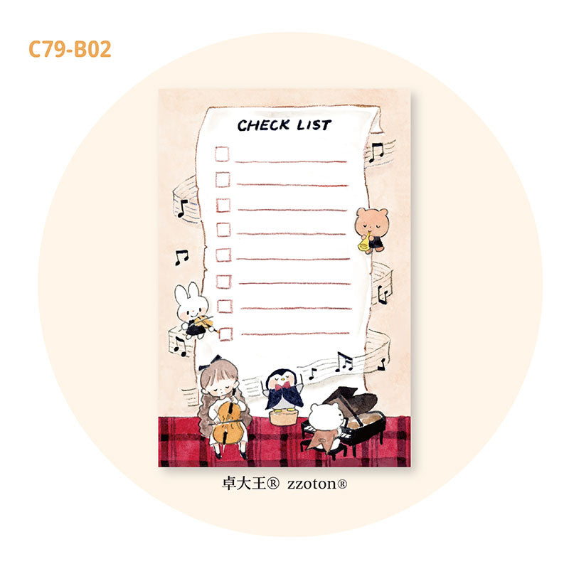Molinta - Music In Progress A7 Memo Pad
Enjoy 50 sheets of this music inspired memo pad to check off all your tasks and add to your writing experience!
Specifications: 80mmx120mm
Material: 100g white kraft paper
Number of pages: 50