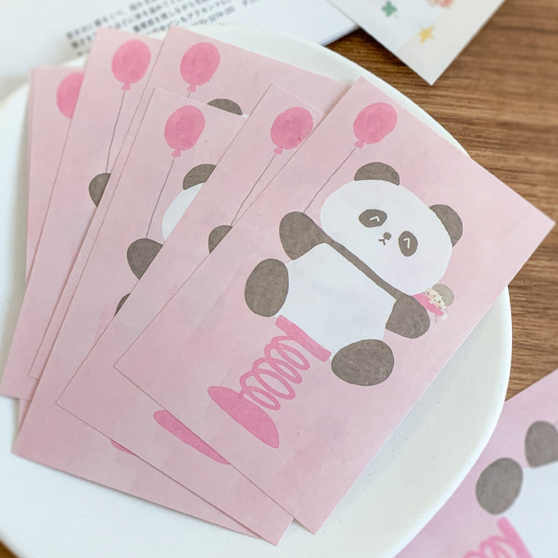 Molinta - Spring Panda A7 Memo Pad
Enjoy 20 sheets of this panda on a spring memo pad to add to your writing experience!
Specifications: 80mmx120mm
Material: 120g white kraft paper
Number of pages: 20