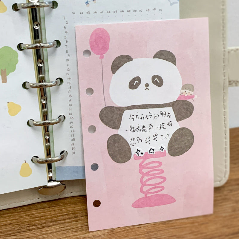 Molinta - Spring Panda A7 Memo Pad
Enjoy 20 sheets of this panda on a spring memo pad to add to your writing experience!
Specifications: 80mmx120mm
Material: 120g white kraft paper
Number of pages: 20