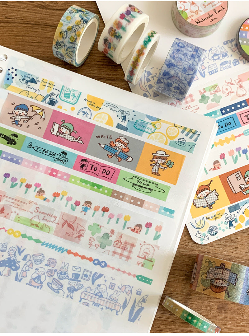 Molinta - Tulip Washi Tape zzoton swatch