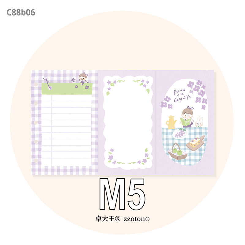 Molinta - Week at Your Disposal M5 Tri-Fold Pages
Plan out your week with a full, undated weekly layout split into three sections to customize with your own creative touch!
Specifications: 183mmx105mm
Material: 120g white craft
Number of pages: 10
