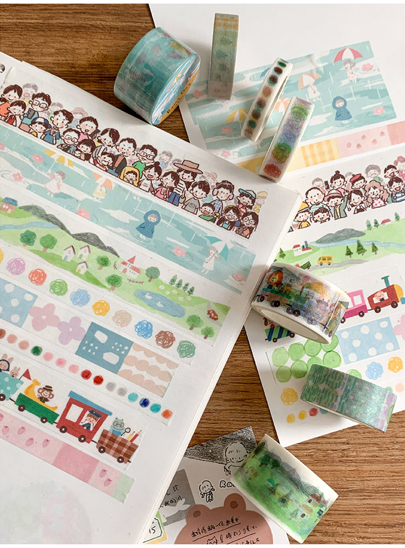Molinta A Group Of People Washi Tapes Journaling Spreads Planning Community