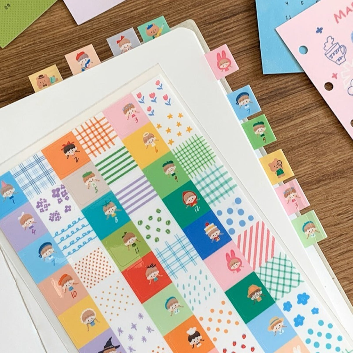 Molinta Index Sticker Sheet
The Molinta Index Sticker Sheet features clean, colorful index-style labels designed to help you organize, highlight, and decorate with ease.
90x162mm
Material: PET
Includes 1 sticker sheet