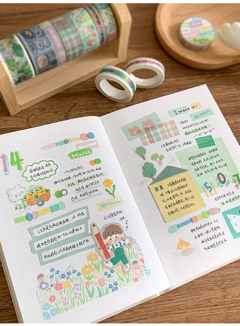 Molinta Secret Garden Washi Tapes Swatch