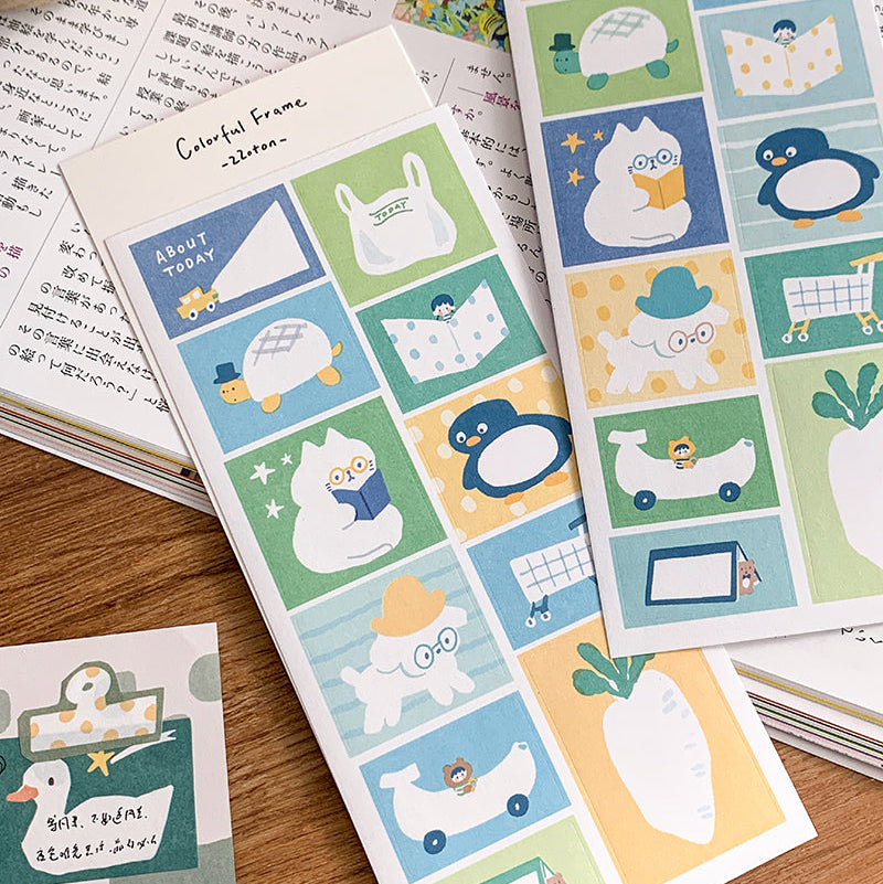 Molinta Sticker Sheet - Colorful Frames
A bright and charming way to frame your memories, decorate your planner, and add personality to any creative project. With two sheets included, you get plenty of playful frames to mix, match, and enjoy.
80x170mm
Material: Writing Paper
Includes 2 sticker sheets