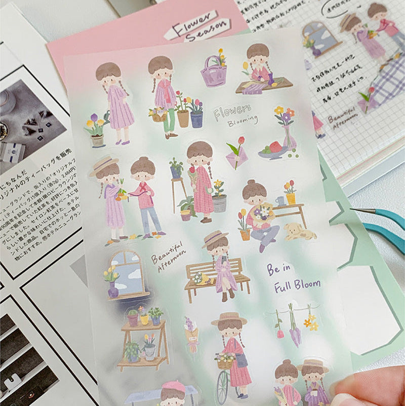 Molinta Sticker Sheet - Flower Season
A cozy, heartwarming sticker sheet designed to bring comfort and charm to your journals, planners, and creative projects.
80x158mm
Material: PVC
Includes 1 sticker sheet