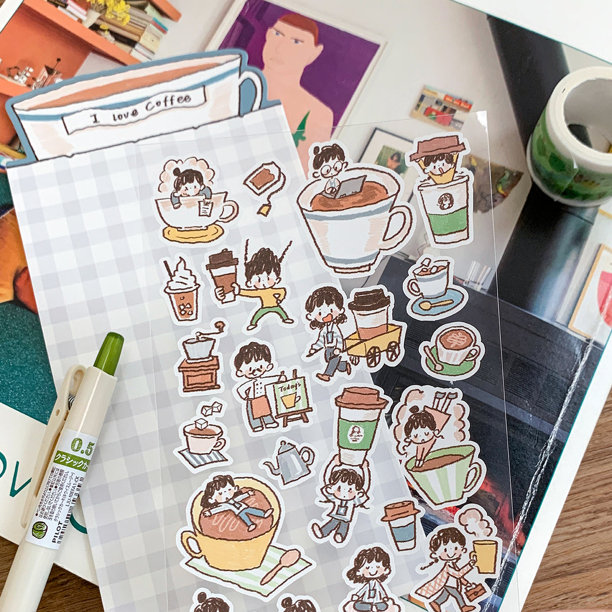Molinta Sticker Sheet - I Love Coffee
Celebrate your love for cozy coffee moments with this charming Molinta sticker sheet. Featuring adorable illustrations in Molinta’s signature whimsical style, these stickers are perfect for decorating planners, journals, scrapbooks, and happy mail.
90x162mm
Material: PVC
Includes 1 sticker sheet