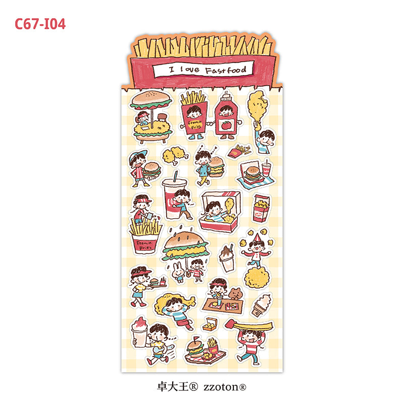 Molinta Sticker Sheet - I Love Fast Food
Celebrate your love for fast food with this charming Molinta sticker sheet. Featuring adorable illustrations in Molinta’s signature whimsical style, these stickers are perfect for decorating planners, journals, scrapbooks, and happy mail.
90x162mm
Material: Writing Paper
Includes 1 sticker sheet