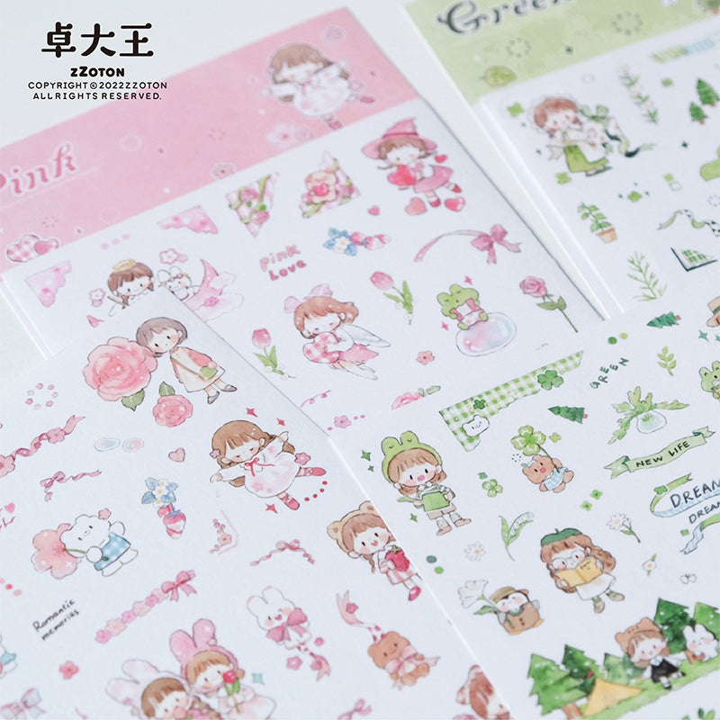 Molinta Sticker Sheet - Pink
Celebrate your love for all things pink with this charming Molinta sticker sheet. Featuring adorable illustrations in Molinta’s signature whimsical style, these stickers are perfect for decorating planners, journals, scrapbooks, and happy mail.
105x148mm
Material: Japanese Paper
Includes 2 sticker sheets