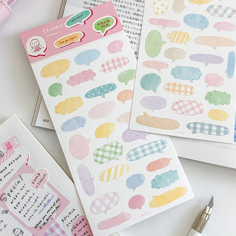 Featuring an adorable collection of different framing illustrations, this sticker sheet adds a personal, whimsical touch to planners, cards, photo albums, and creative projects. Each design is printed on durable kraft paper to incorporate your own little touches of writing!